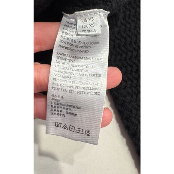 Free People FP Beach Women’s Size XS Black Halter Crop Knit Sweater Coastal Boho - Picture 5 of 7